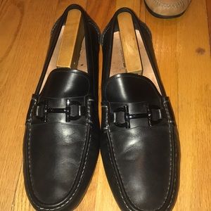 Black ferragamo loafers